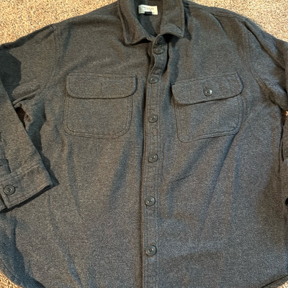 🔥5 for $10 American Eagle Outfitters Gray Long Sleeve Tee